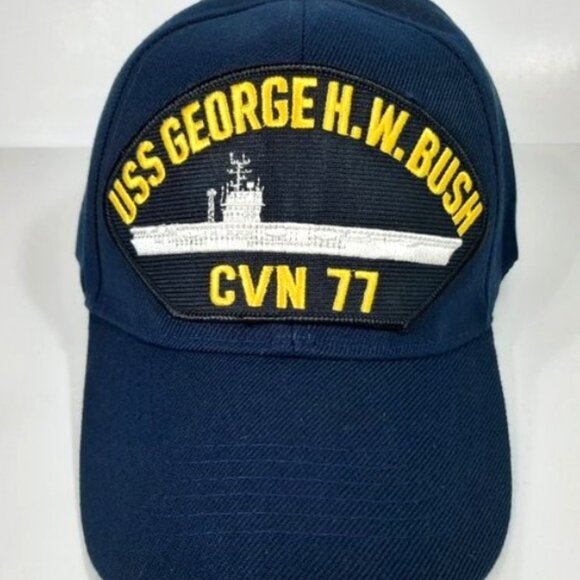 U.S. Navy USS George H.W. Bush CVN-77 Men's Cap - Picture 1 of 3
